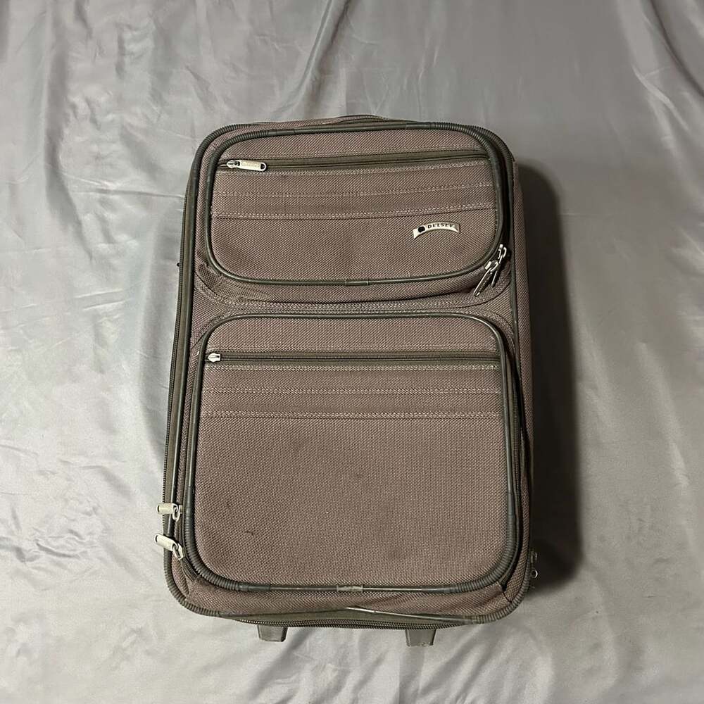 Delsey Grey Softside Rolling Carry-On Luggage